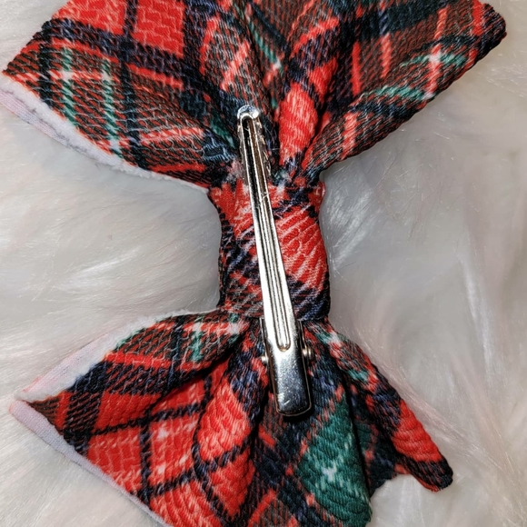 Plaid Christmas bow - Picture 3 of 3